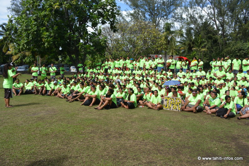 La Pointe Vénus envahie par les tricots vert pomme