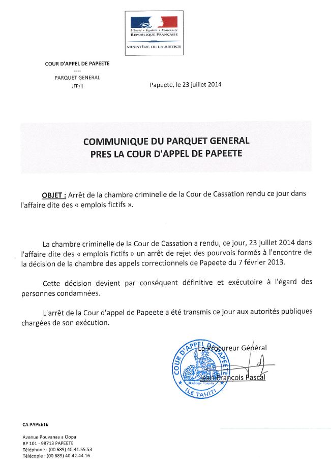 Inéligibilité : Lionel Beffre immédiatement notifié de la condamnation