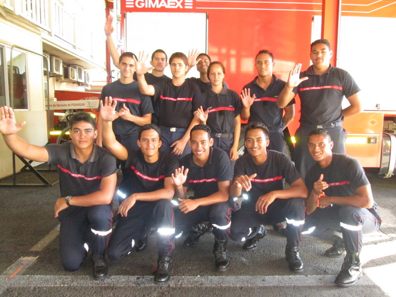 Formation à Puna’auia : le tout premier examen du Brevet national de Jeune Sapeur-Pompier
