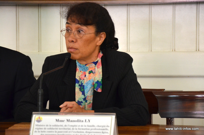 Manolita Ly, ministre en charge de la Solidarité et de l'Emploi