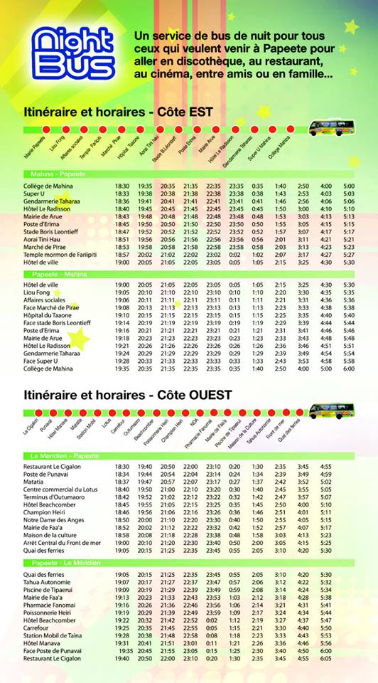 Les premières rotations des "Night-Bus" dès le 1er août