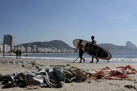 Ordures et animaux morts: le test olympique de voile de Rio fait peur