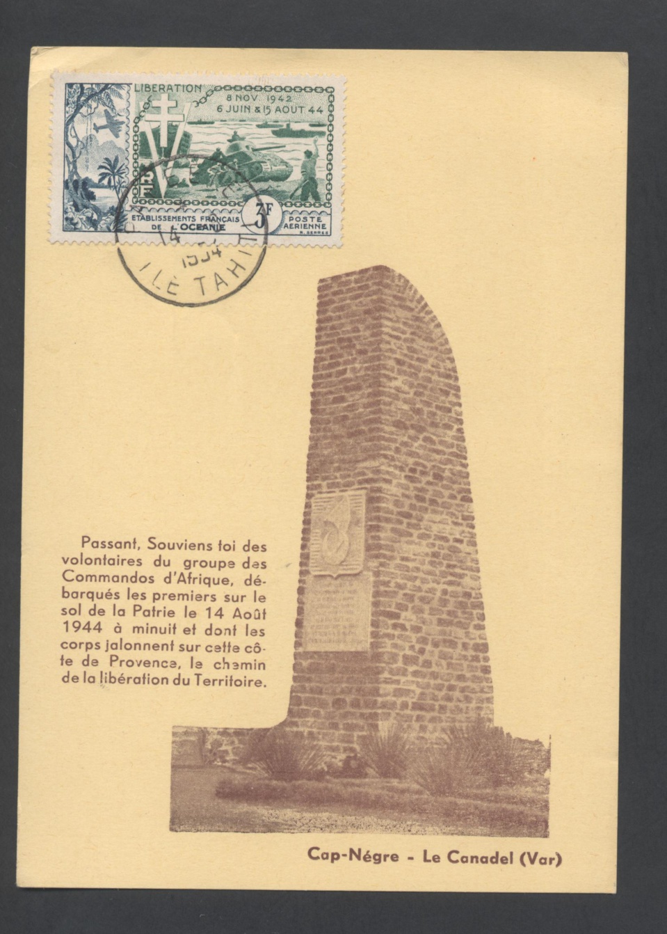 Il y a 70 ans, les Tahitiens du bataillon d'infanterie de marine et de Pacifique débarquaient à Cavalaire.