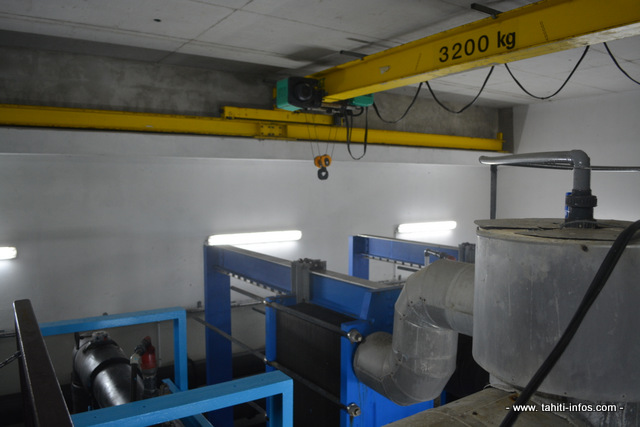 Les installations du SWAC de l'hôtel Intercontinental de Bora Bora.