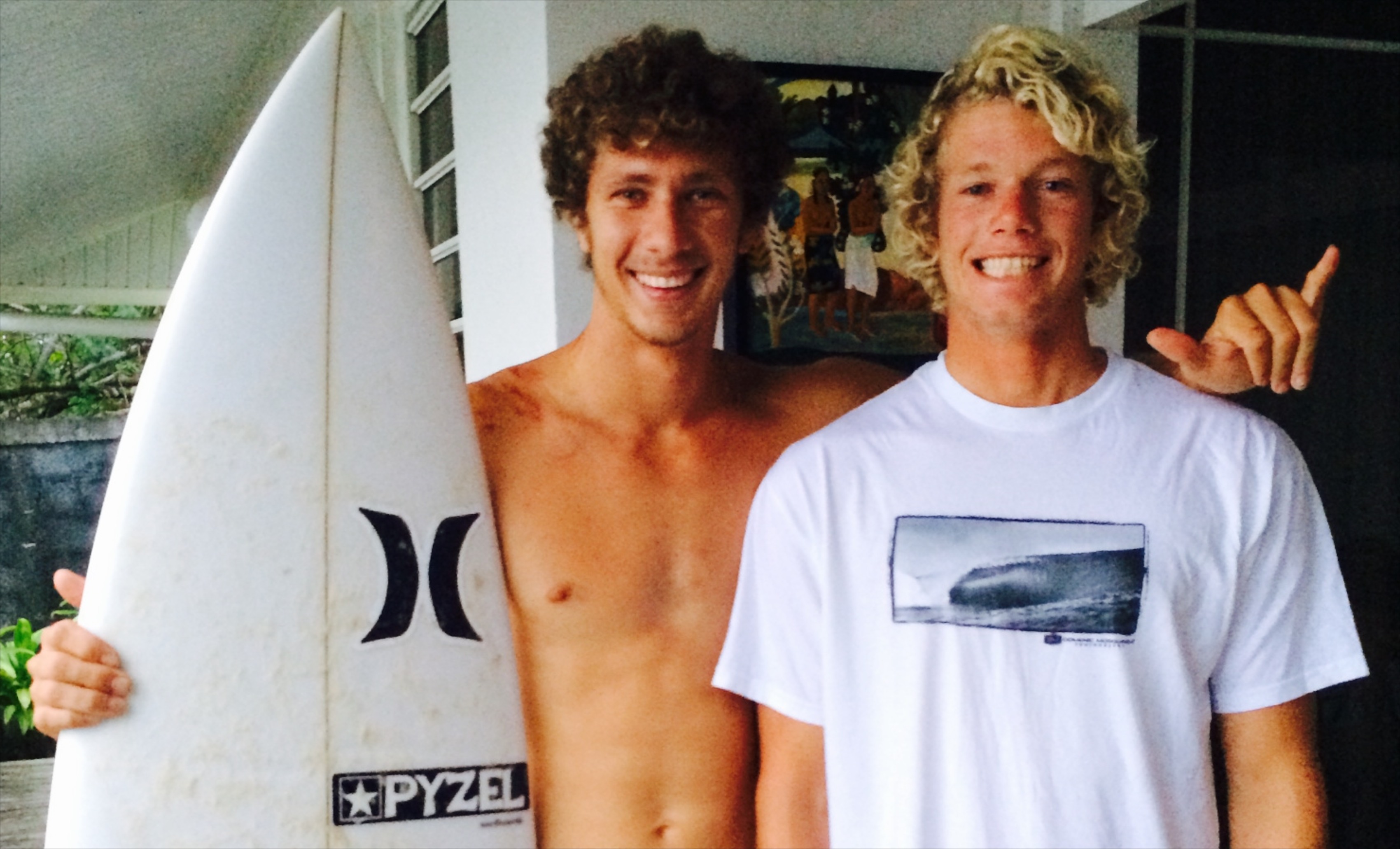 Tahurai avec John John après l'accident