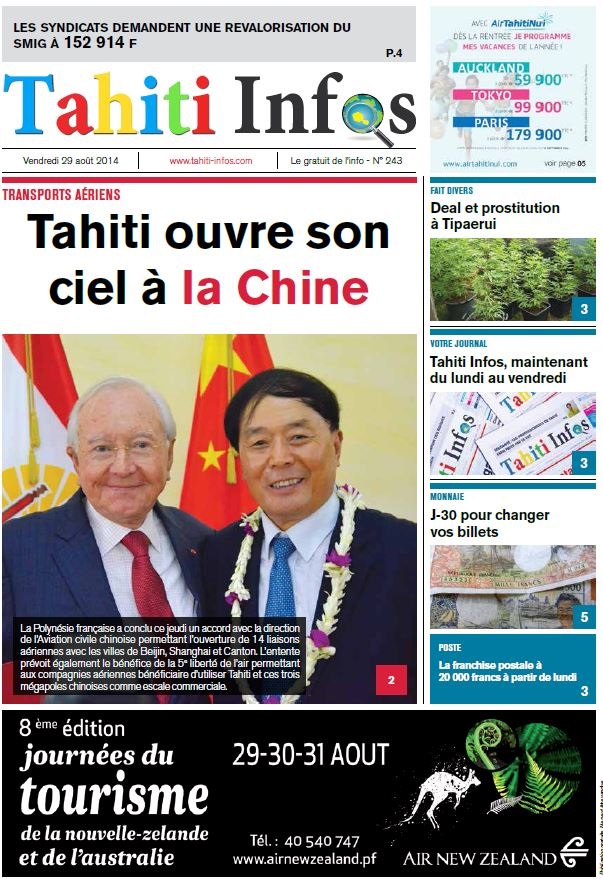 TAHITI INFOS N°243 du 29 août