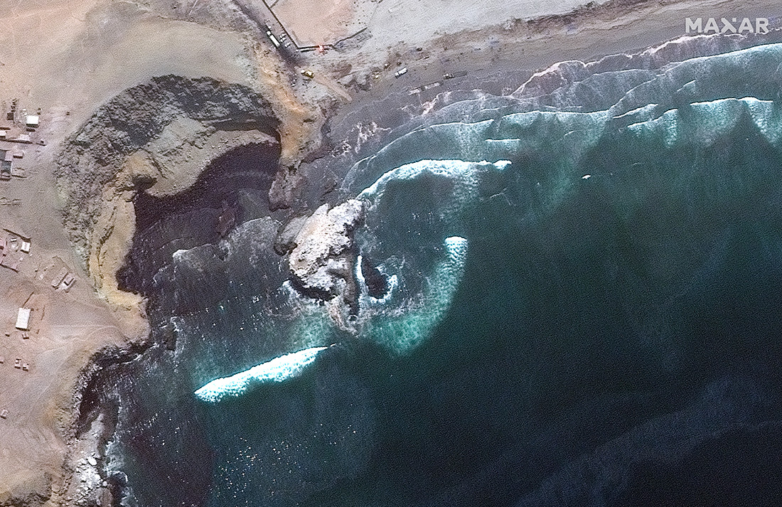 Satellite image ©2022 Maxar Technologies / AFP