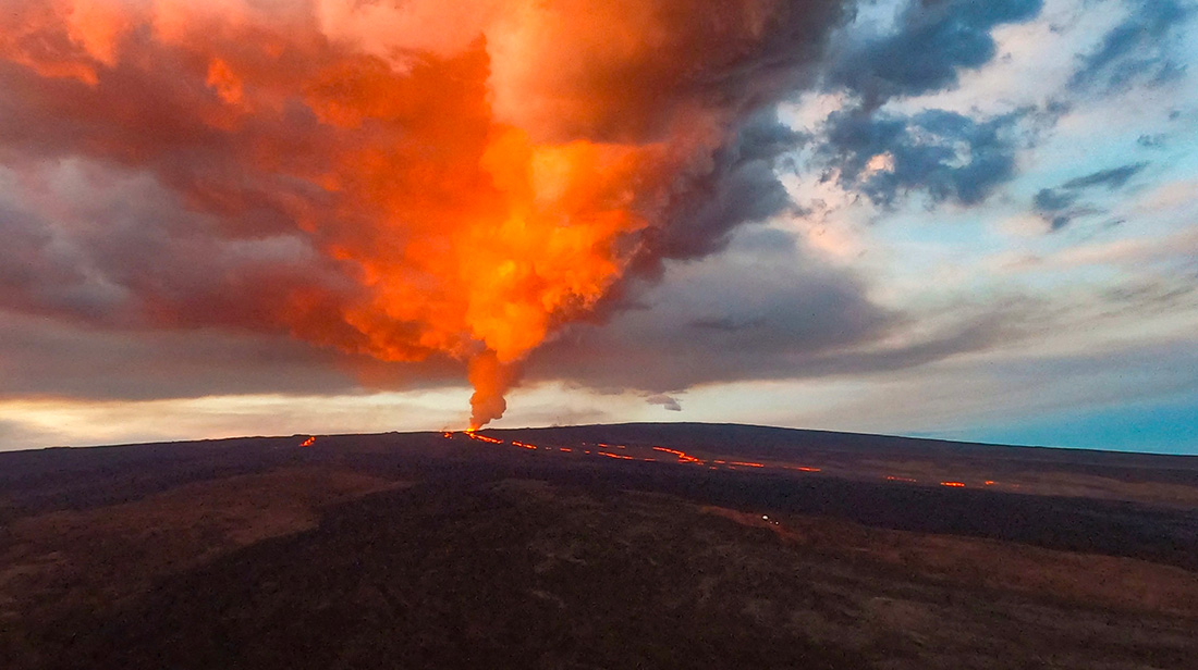 End of the eruption of the largest volcano in the world in Hawaii