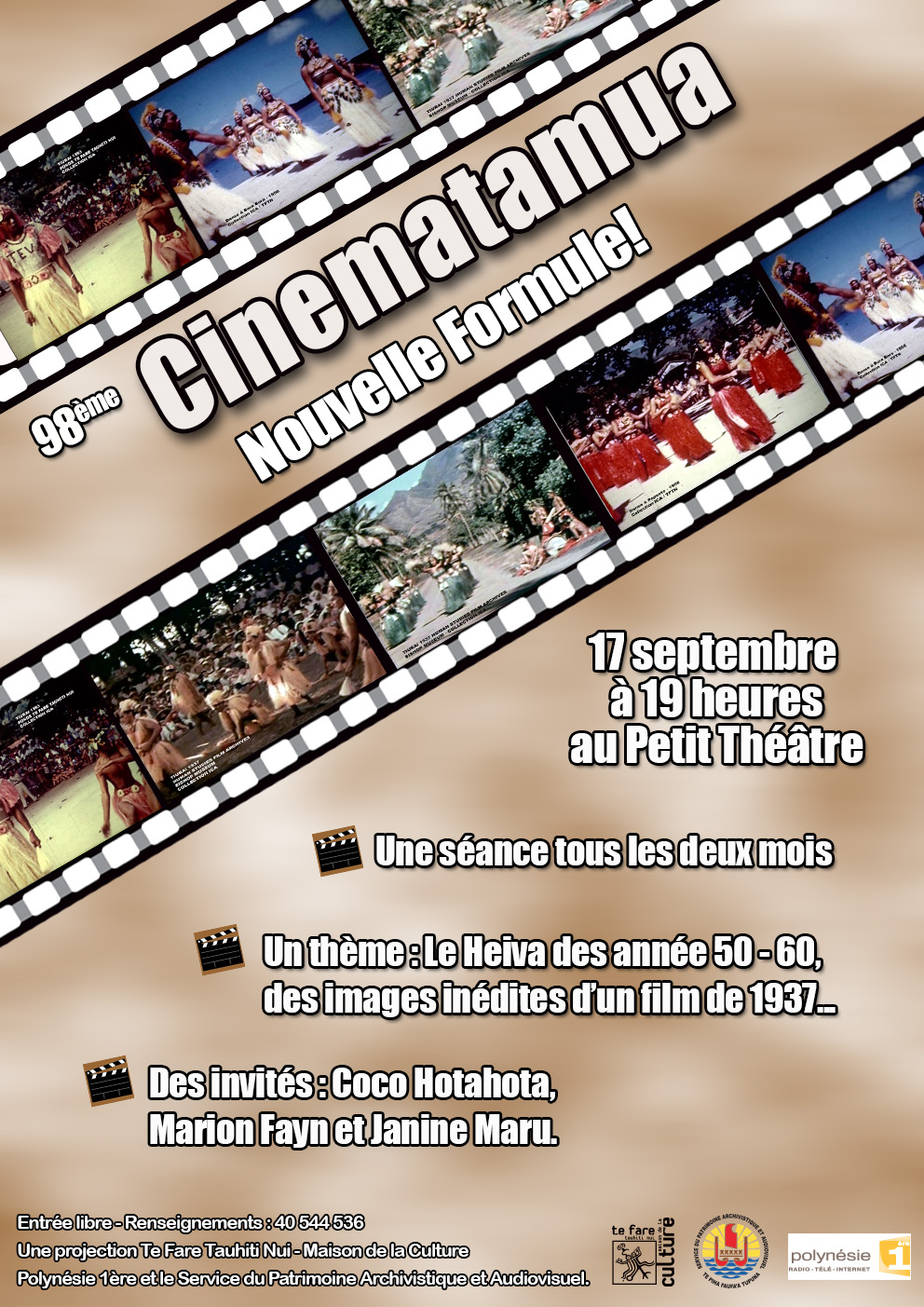 Cinematamua n°98, « nouvelle formule »  à la Maison de la Culture