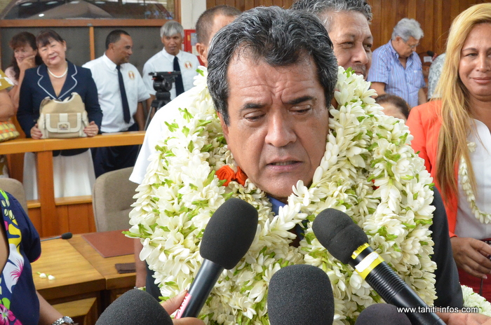 Edouard Fritch : "Il y a beaucoup d’émotion"