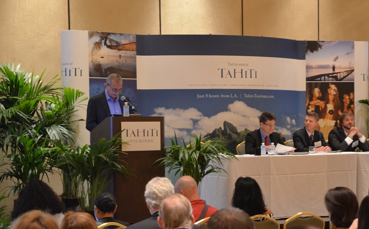 La nouvelle identité visuelle du tourisme polynésien sous la marque Tahiti et ses îles avait été présentée le 19 juin 2014 à Los Angeles.