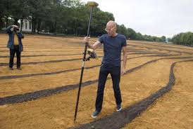 USA : un portrait géant et éphèmere en sable au coeur de Washington