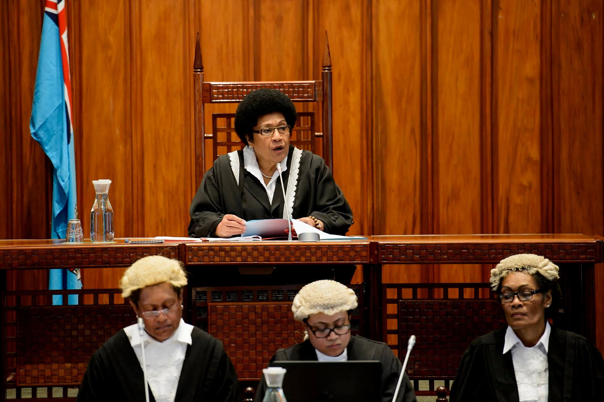 Jiko Luveni, Première Présidente du Parlement fidjien. (Source photo : ministère fidjien de l’information)