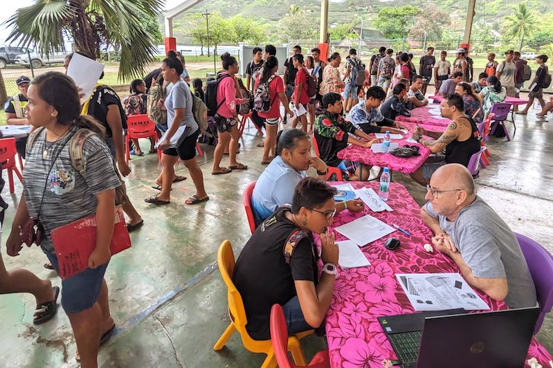 ©Marie Laure. Près de 200 élèves et 50 professionnels ont participé vendredi au Forum des métiers et des formations de Nuku Hiva.
