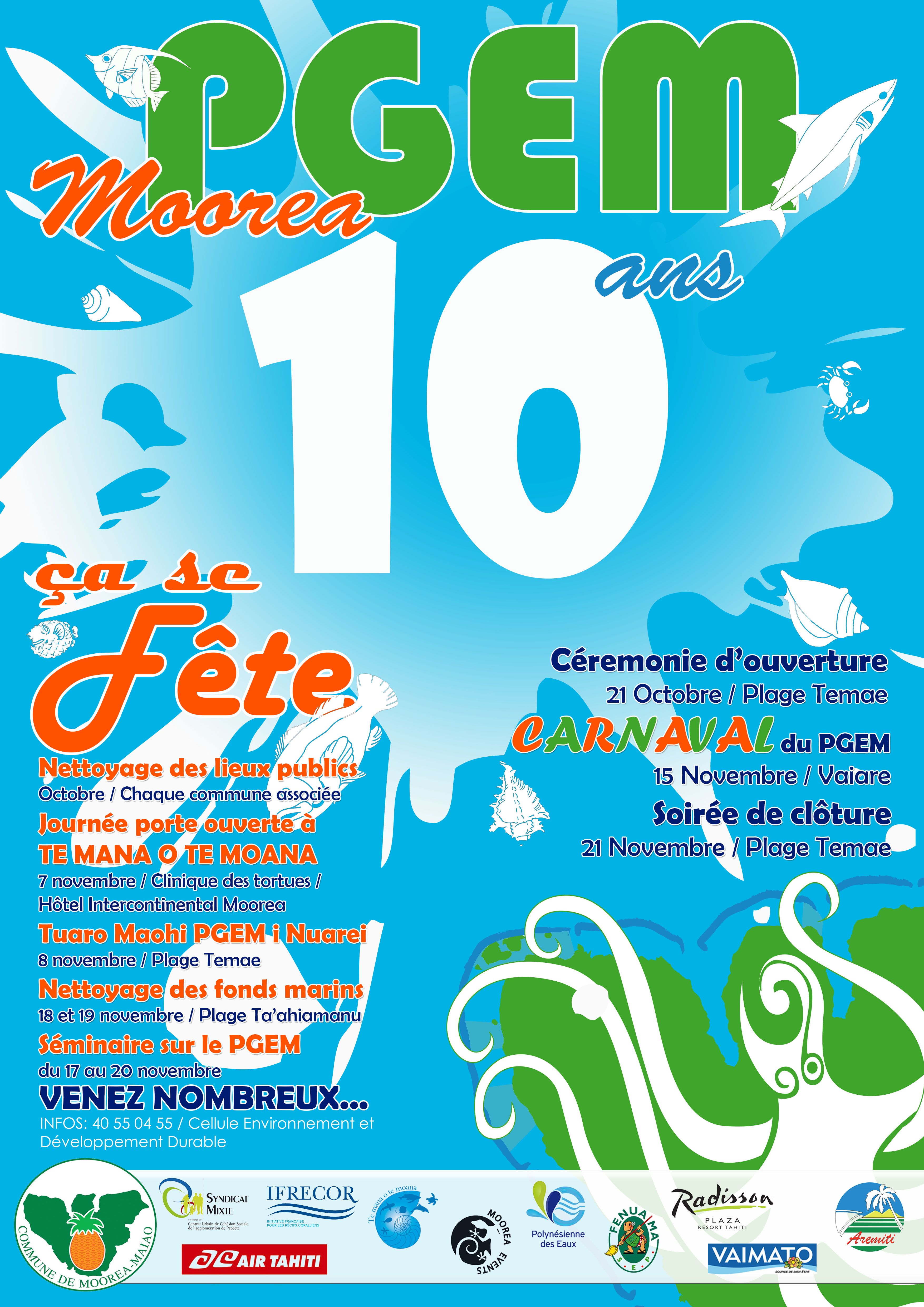 Célébration des 10 ans du Plan de Gestion de l’Espace Maritime (PGEM) de Moorea