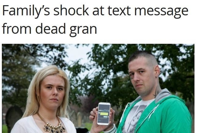 Une famille anglaise choquée par un SMS d'outre-tombe