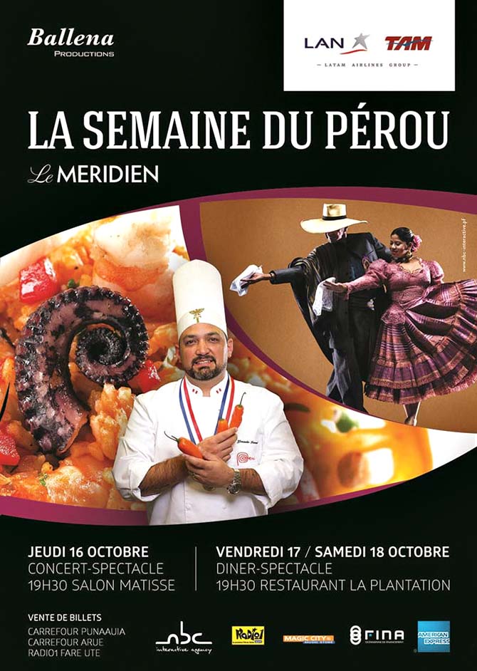 Ce week-end c’est le Pérou au Méridien