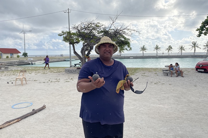 Les amoureux de la pétanque à Hao