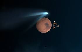 Une première en un million d'années: une comète "frôle" Mars