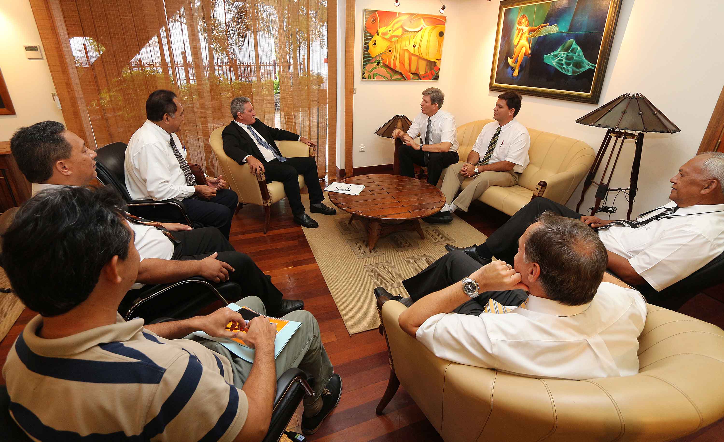 Jean-Christophe Bouissou rencontre les dirigeants de l’Eglise de Jésus-Christ des Saints des Derniers Jours