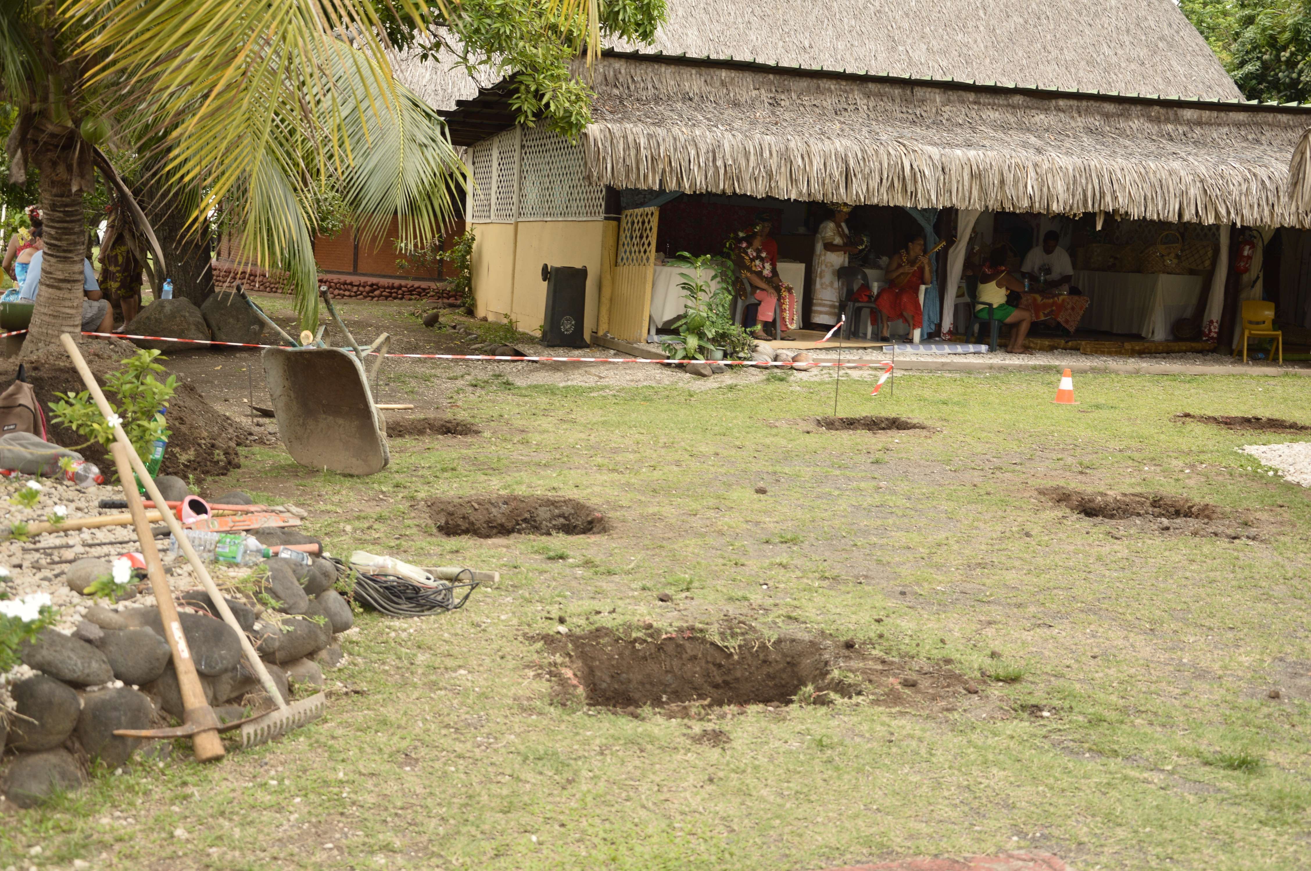 Travaux d'extension au Fare artisanat de Faa'a
