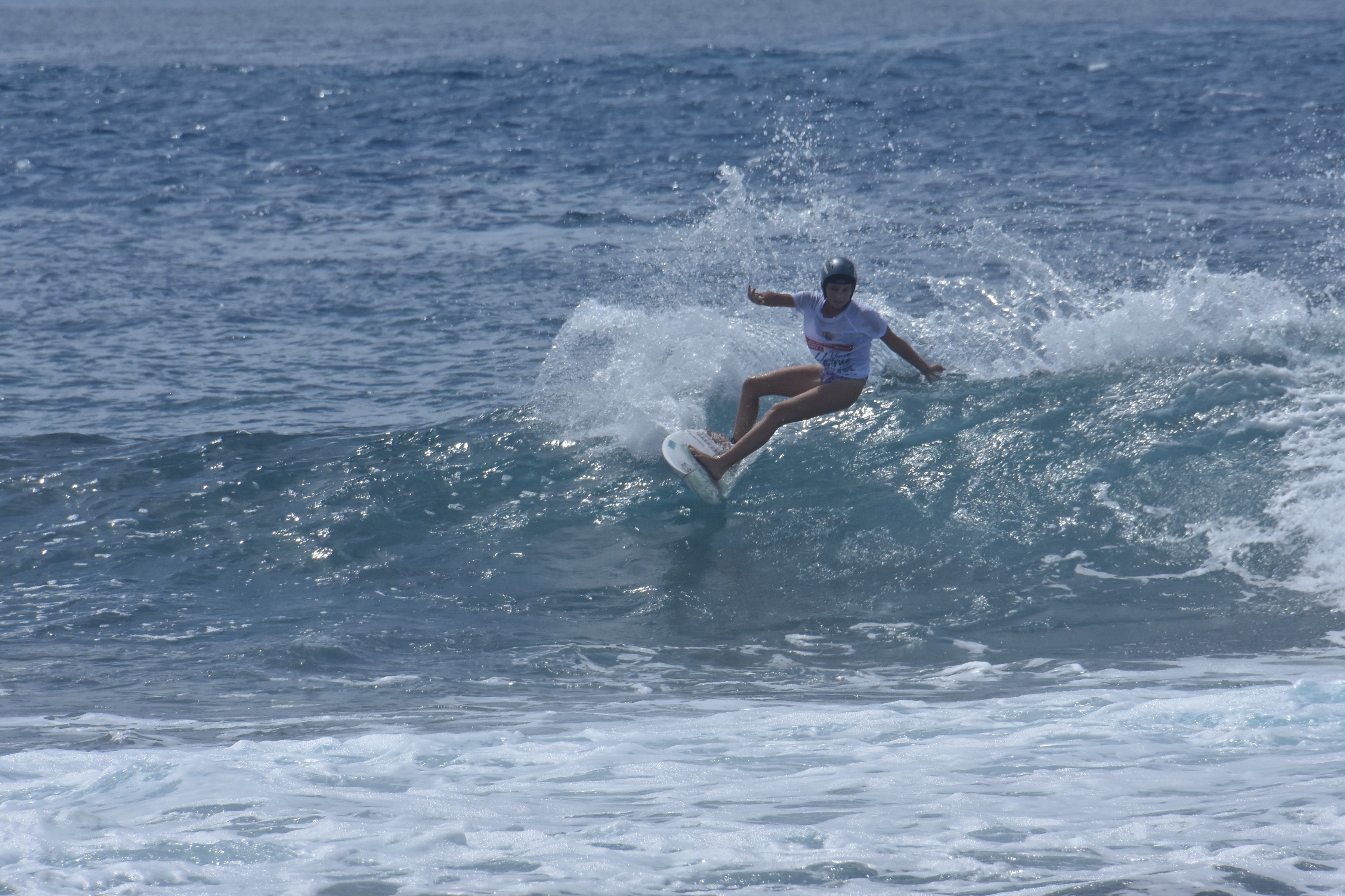 Kahili Simon, 15 ans, a survolé la série ondine avec un total de 13.60.