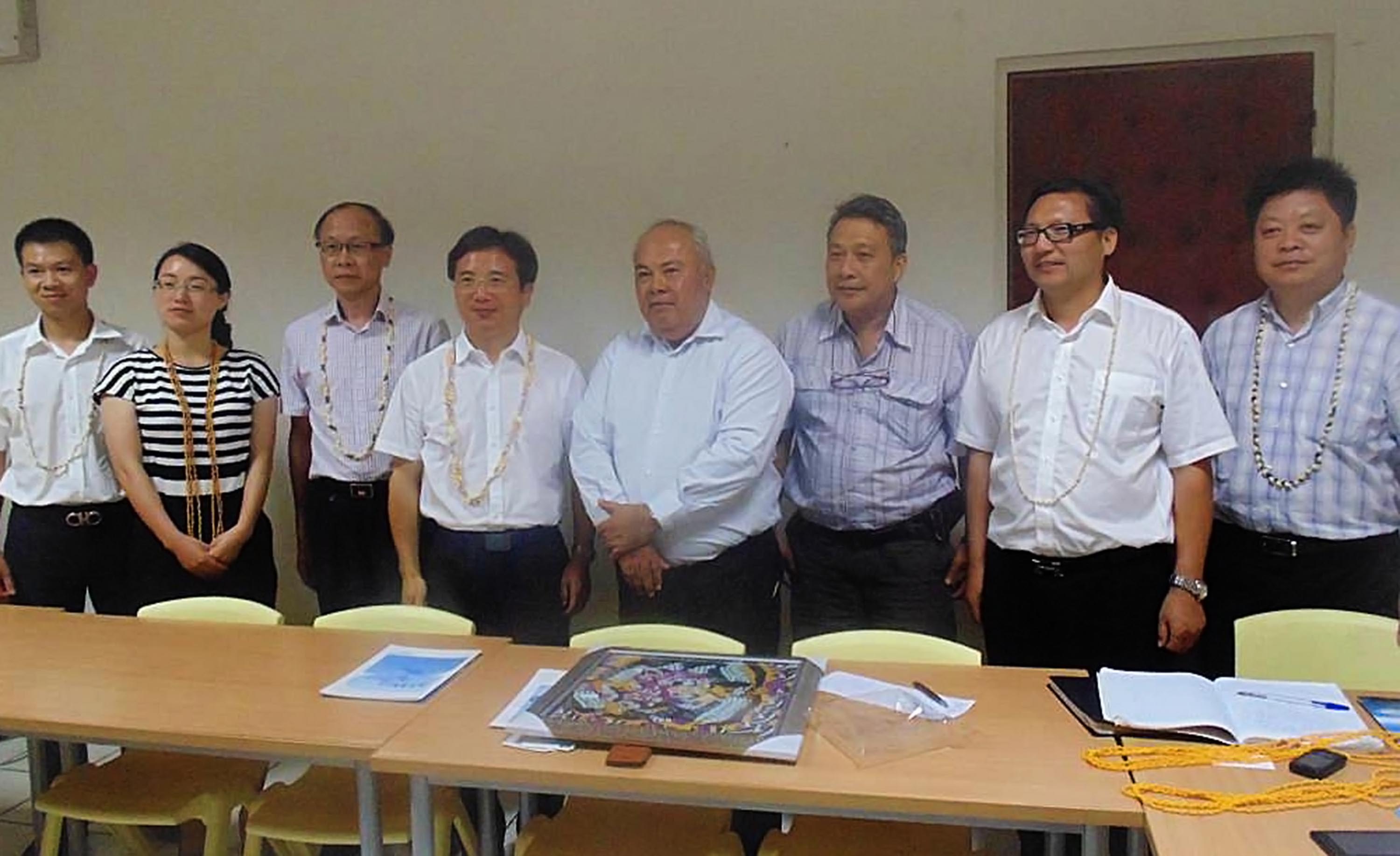 Frédéric Riveta reçoit une délégation chinoise de la province de Zhejiang