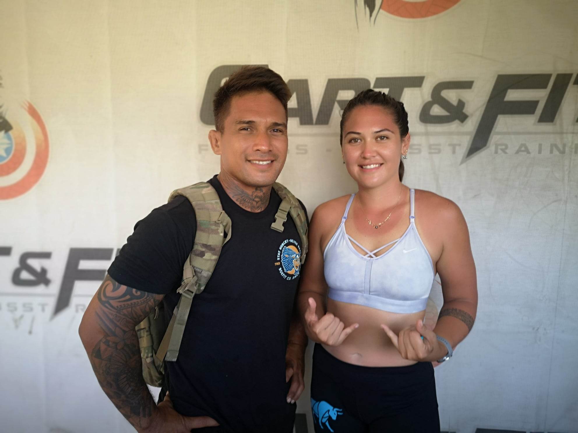 Les Minions de Black Box Tahiti, composé de Tahiatini Van Bastolaer et Tehono Flores, gagnants de la compétition en Scaled.