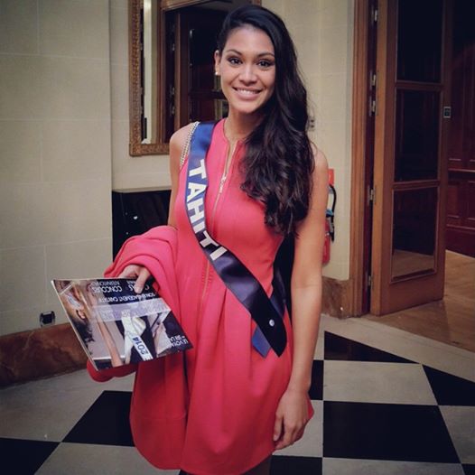 Sur la page Facebook de l'organisation Miss Tahiti, on peut ainsi découvrir une photo de miss Tahiti 2014, prise ce lundi à Paris
