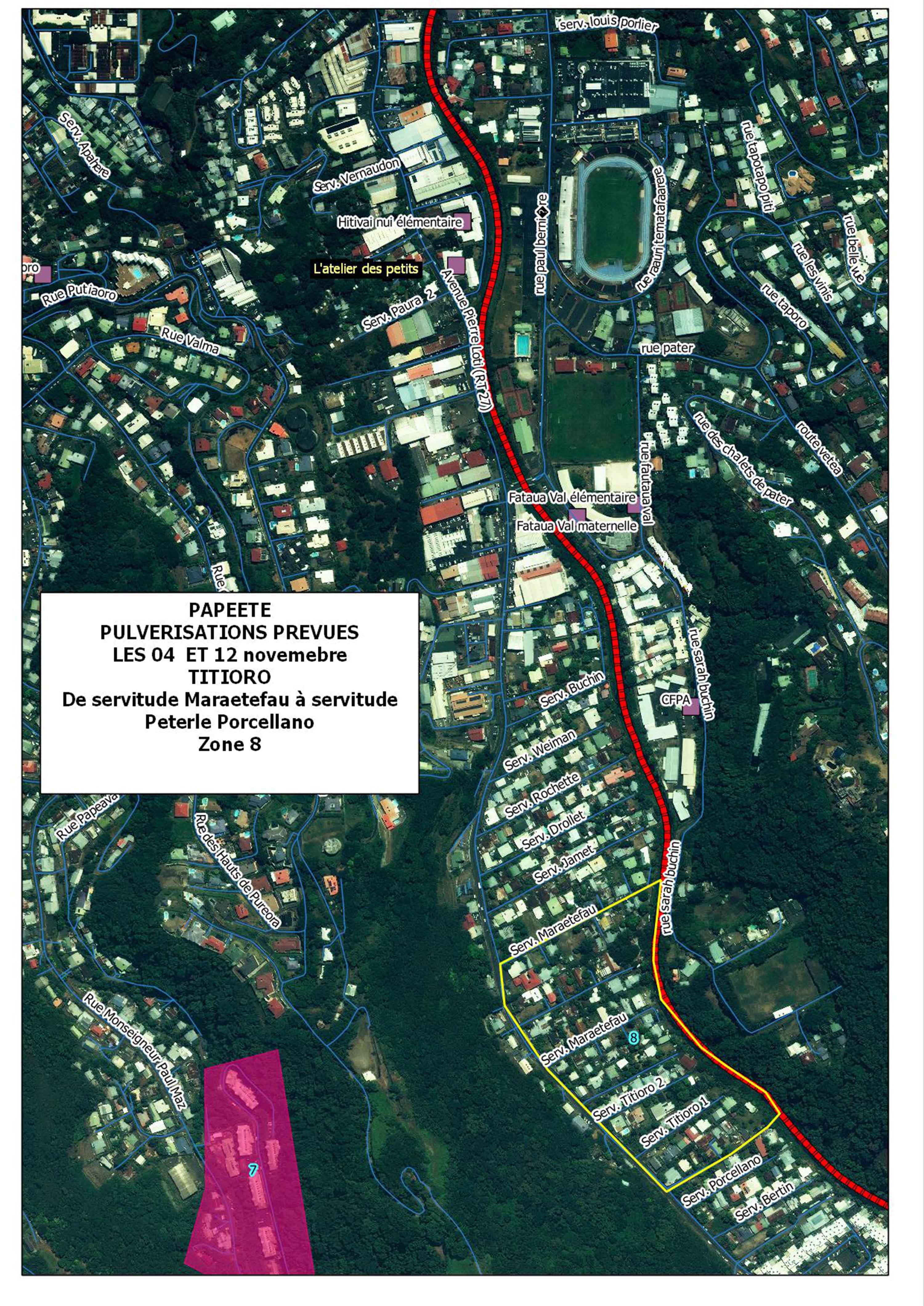 Lutte antivectorielle : planning des pulvérisations du 13 au 20 novembre