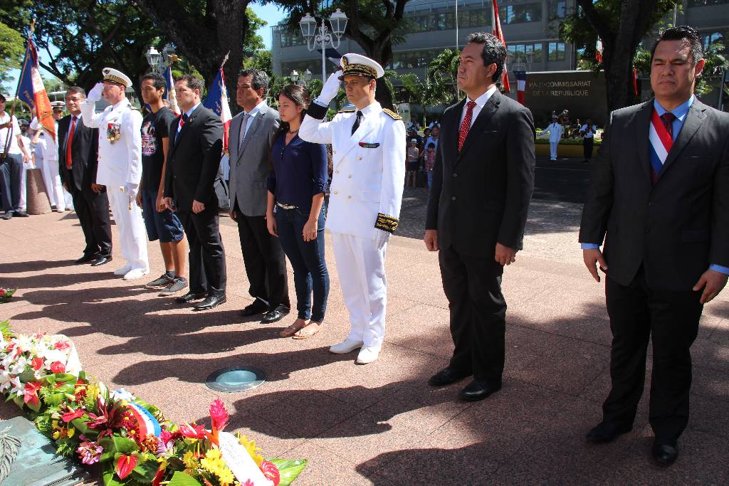 Cérémonie: 96ème anniversaire de l'Armistice du 11 novembre 1918 à Papeete