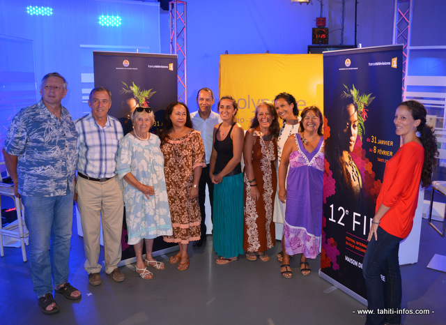 La famille du Fifo réunie ce jeudi matin sur le plateau de Polynésie 1re pour présenter en détail la 12e édition.