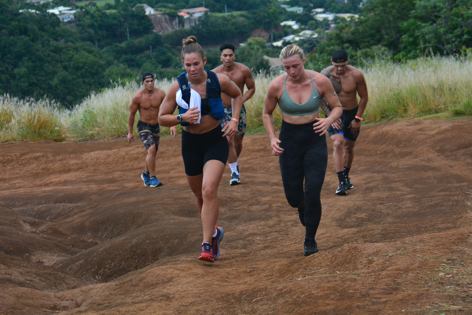 Très tôt ce vendredi matin, les athlètes se sont attaqués à un trail sur les hauteurs de la Mission.