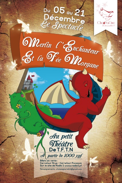 Spectacle : "Merlin l'Enchanteur et la Fée Morgane" au Petit Théâtre de la Maison de la Culture