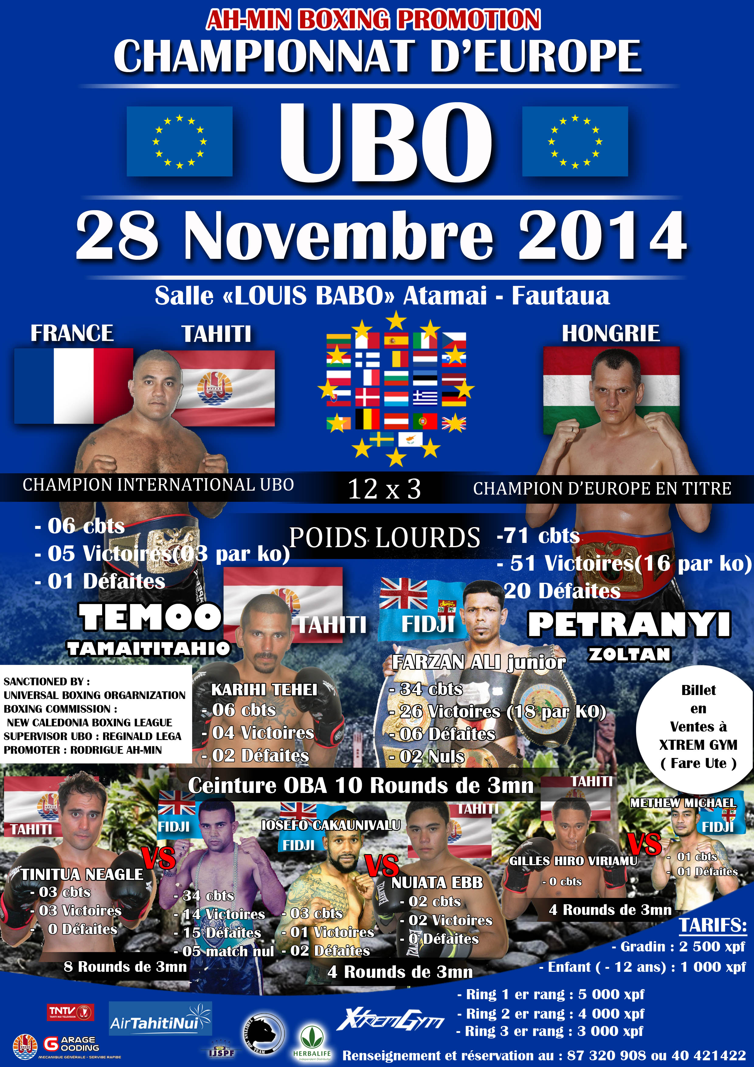 Boxe – Championnat d’Europe UBO : Temoo affrontera le géant hongrois Zoltan Petranyi vendredi