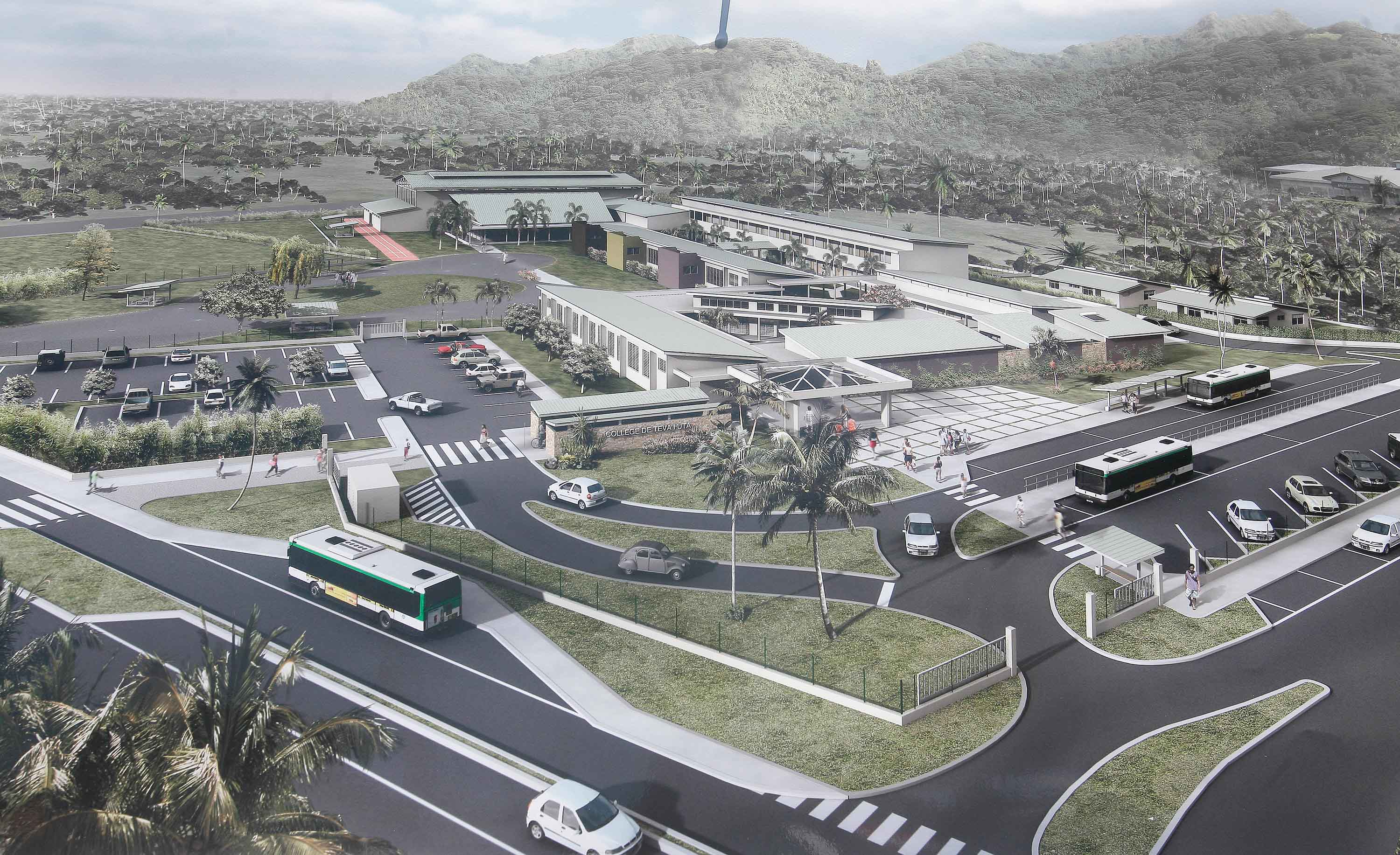 Teva i Uta : la pose de la première pierre promet une rentrée scolaire en 2016