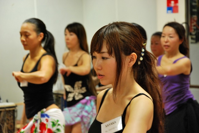 Les stagiaires en pleine concentration.