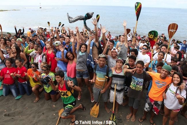 Va'a - Championnat de vitesse : le va'a à l'école, c'est possible.