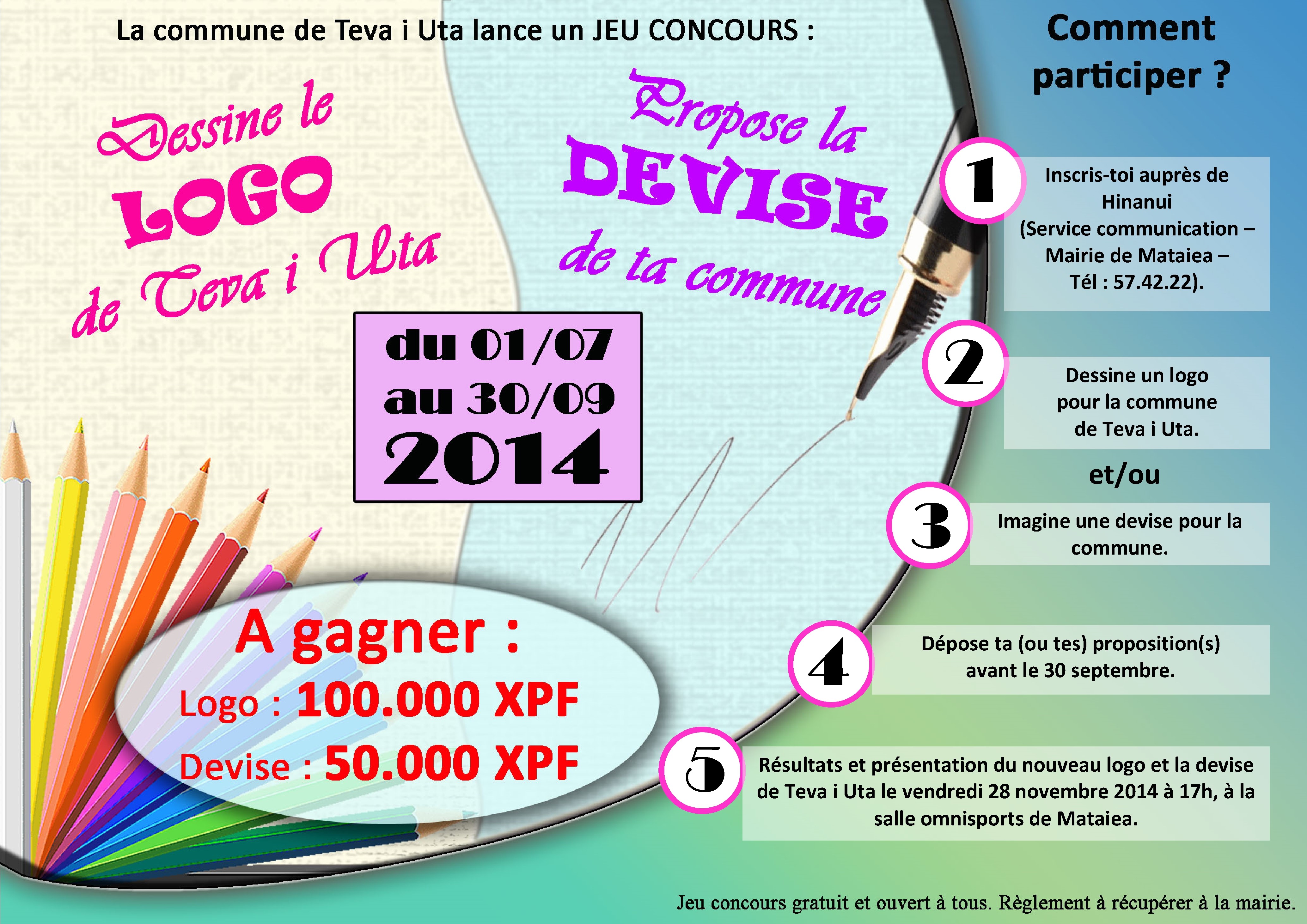 Concours de création de logo : Teva i uta a enfin son nouveau logo