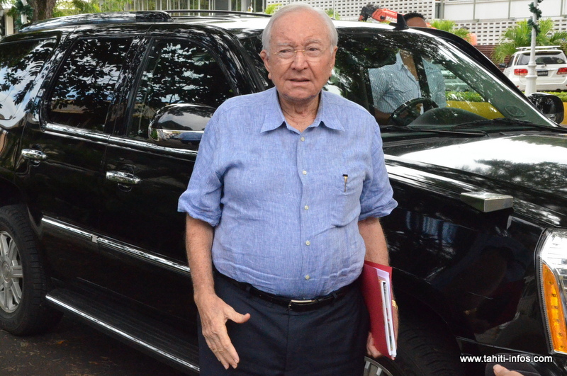 Affaire de la vaisselle : l'appel du contrôle judiciaire de Gaston Flosse instruit au plus tard fin février