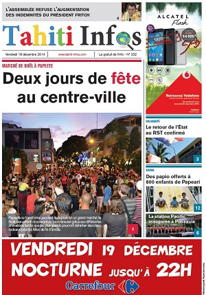 TAHITI INFOS N°322 du 19 décembre 2014