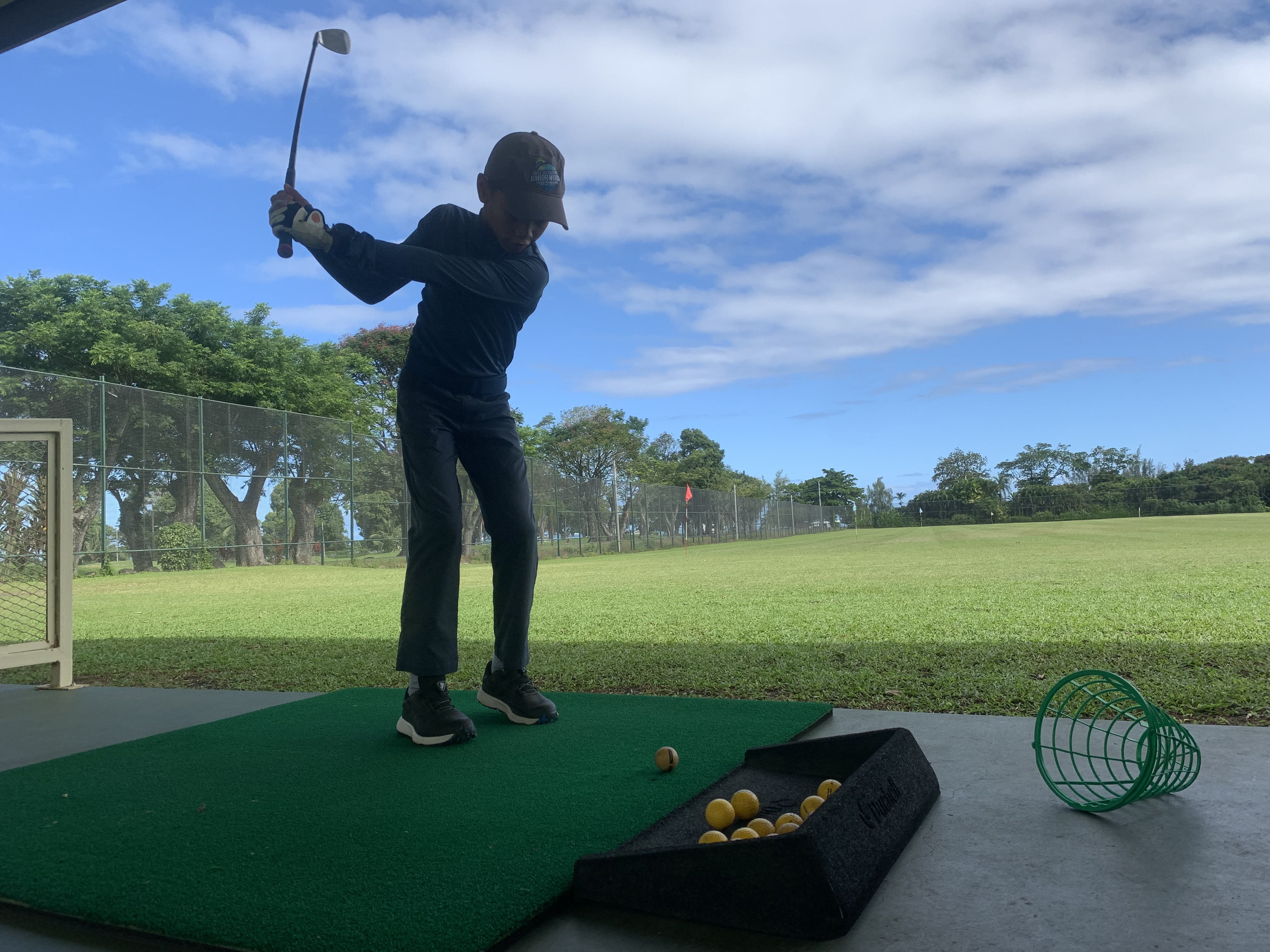 Du haut de ses 11 ans, Nolan Yu Chip Lin s'entraîne déjà pratiquement comme un professionnel avec jusqu'à quatre séances par semaine.