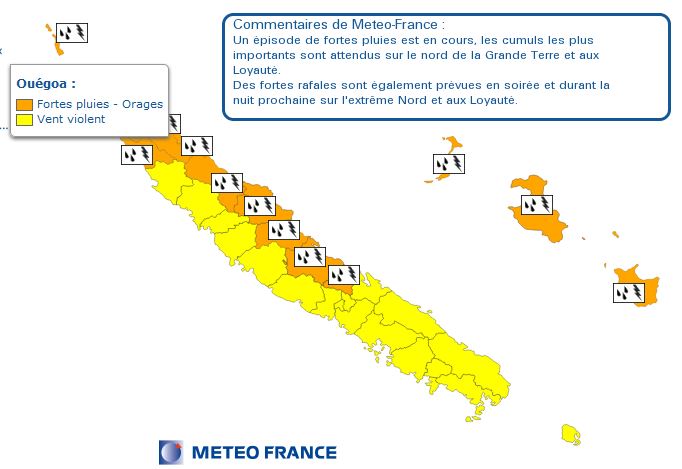Une dépression tropicale inquiète la Nouvelle Calédonie