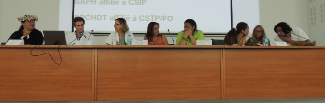 Hier, les différents syndicats de l'hôpital de Taaone étaient réunis. Il manquait juste à l'appel Iho Taata Tumu, affilié à O Oe To Oe Rima.