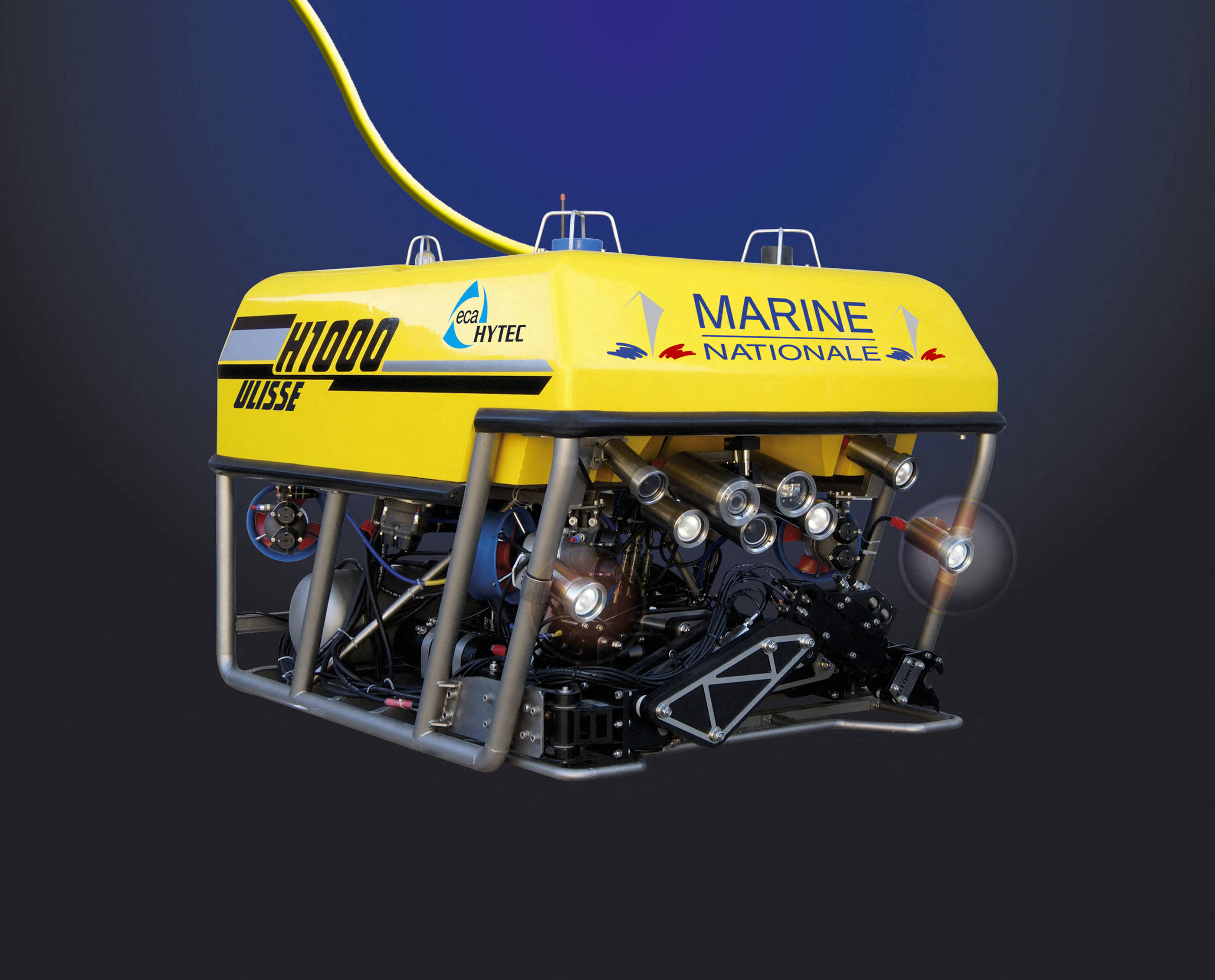 Des drones marins ou des sous-marins, comme ici l'Ulisse, pourront être déployés par l'État en Polynésie française. (Photo : MARINE NATIONALE / AFP)
