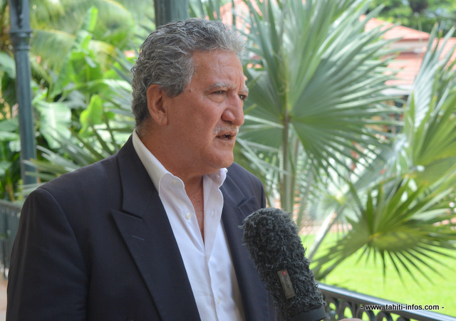 Jean-Christophe Bouissou, le ministre de l'économie à la sortie du premier comité de pilotage ce mardi.