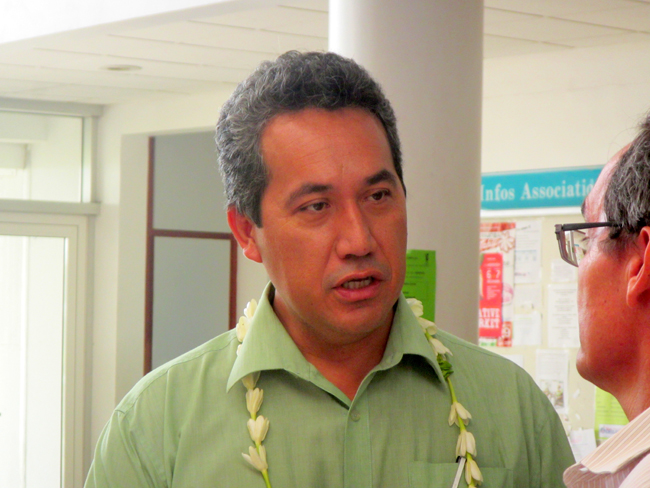 Marcel Tuihani, le président de l'Assemblée de Polynésie.
