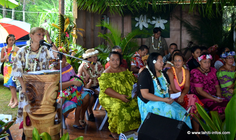 Chantal Kwong a fait le récit de l'histoire de la léproserie et la chorale l'a illustré en musique