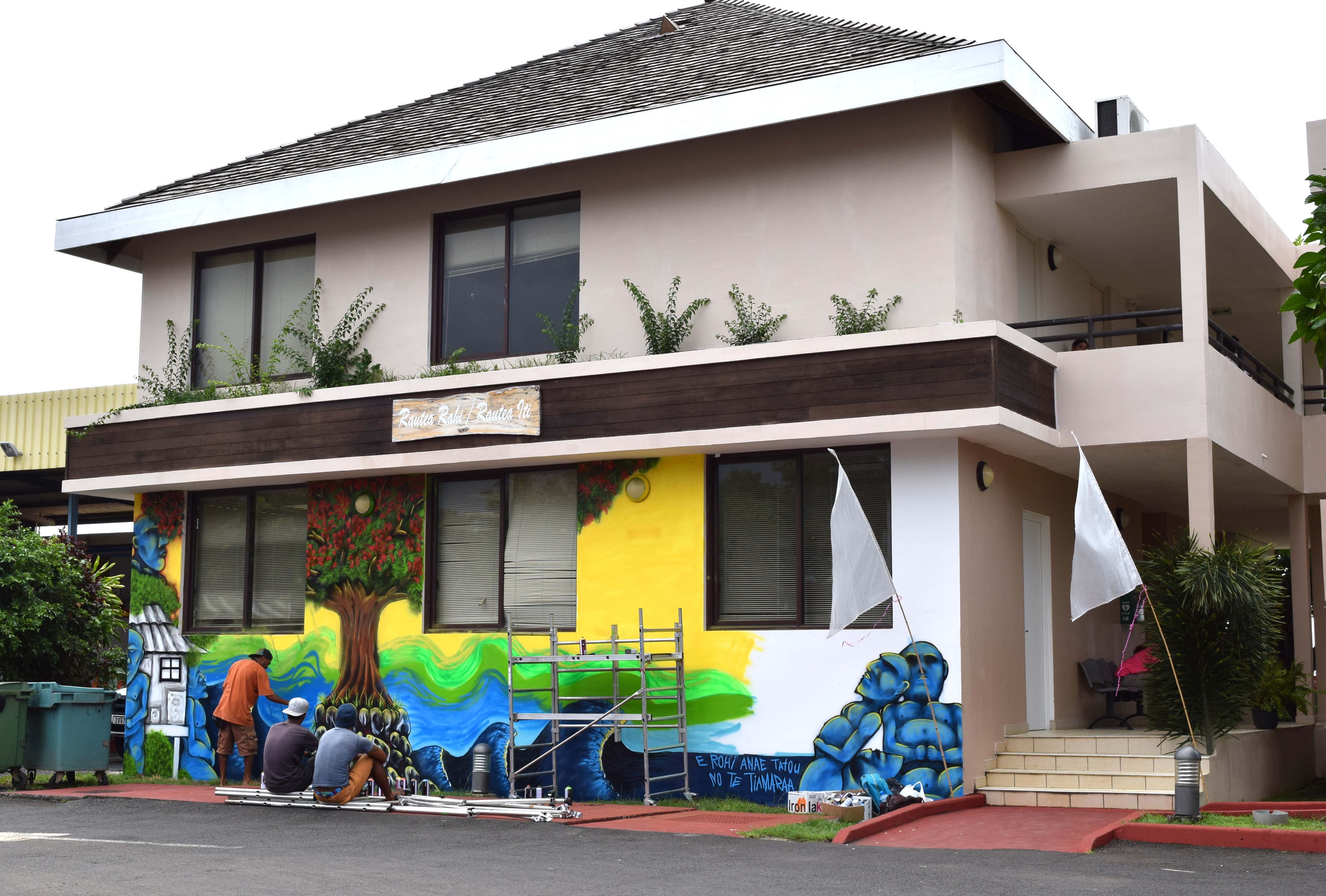 Le grand gagnant du concours de graff des 50 ans de Faa'a