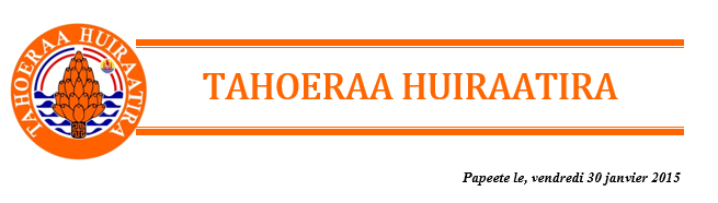 Communiqué du Tahoeraa : Gaston Flosse refuse que son nom soit associé à l'appel à manifestation d’intérêt du projet Tahiti Mahana Beach 